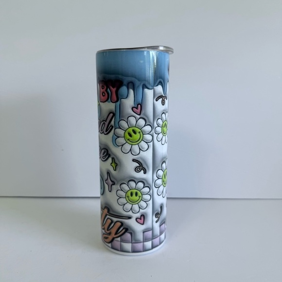 Iced Coffee & Anxiety 20oz Skinny Tumbler - Picture 4 of 4